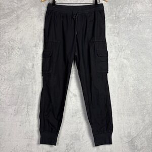 Community Aritzia Black‎ Cotton Cargo Jogger Pants S Streetwear Comfort Casual